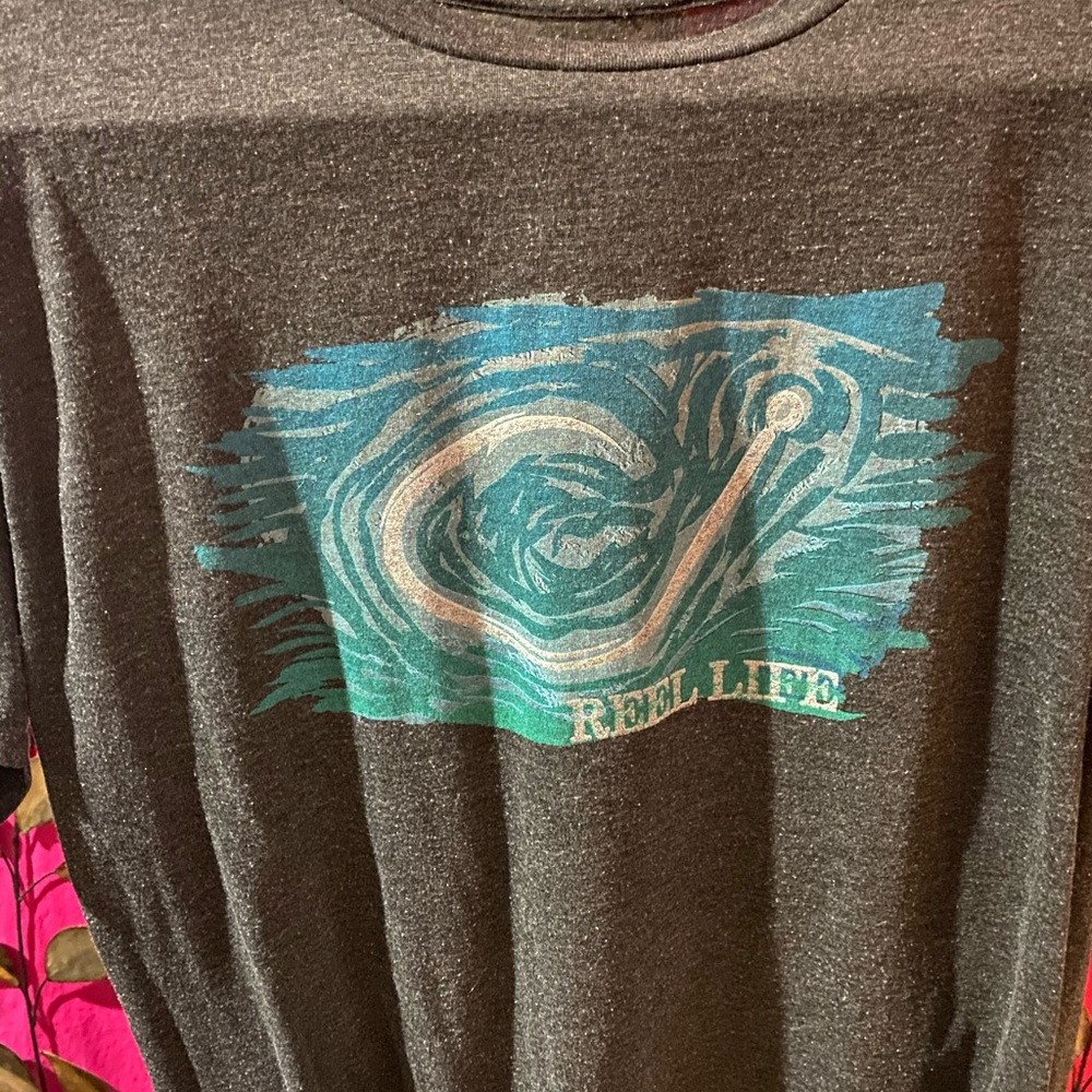 🖤Reel Life Men’s T-shirt Size Large - Picture 5 of 7